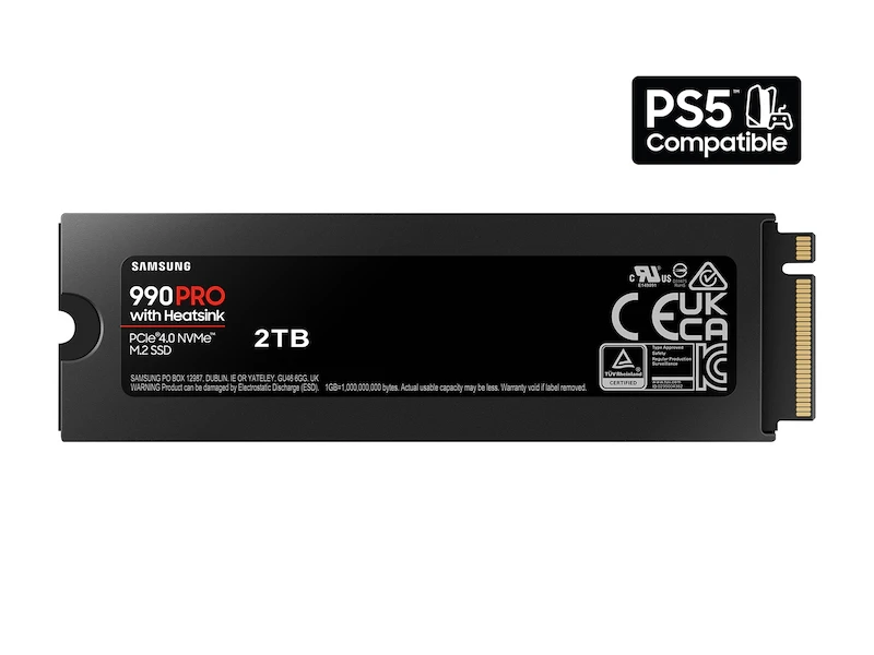 Samsung 990 PRO 2TB NVMe M.2 Internal SSD with Heatsink