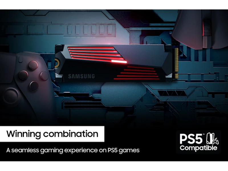 Samsung 990 PRO 4TB NVMe M.2 Internal SSD with Heatsink