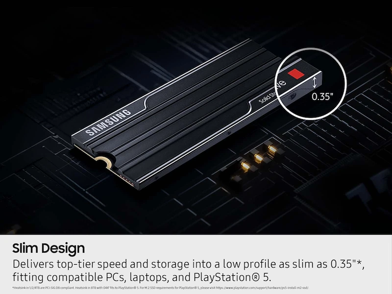 Samsung 910 PRO 1TB PCIe NVMe M.2 Internal SSD with Heatsink