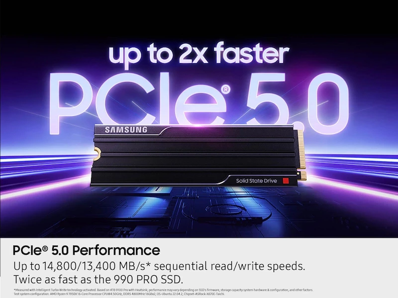 Samsung 910 PRO 4TB PCIe NVMe M.2 Internal SSD with Heatsink