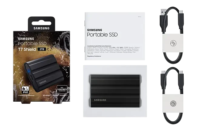 Samsung Portable SSD T7 Shield 2TB USB 3.2 Rugged SSD