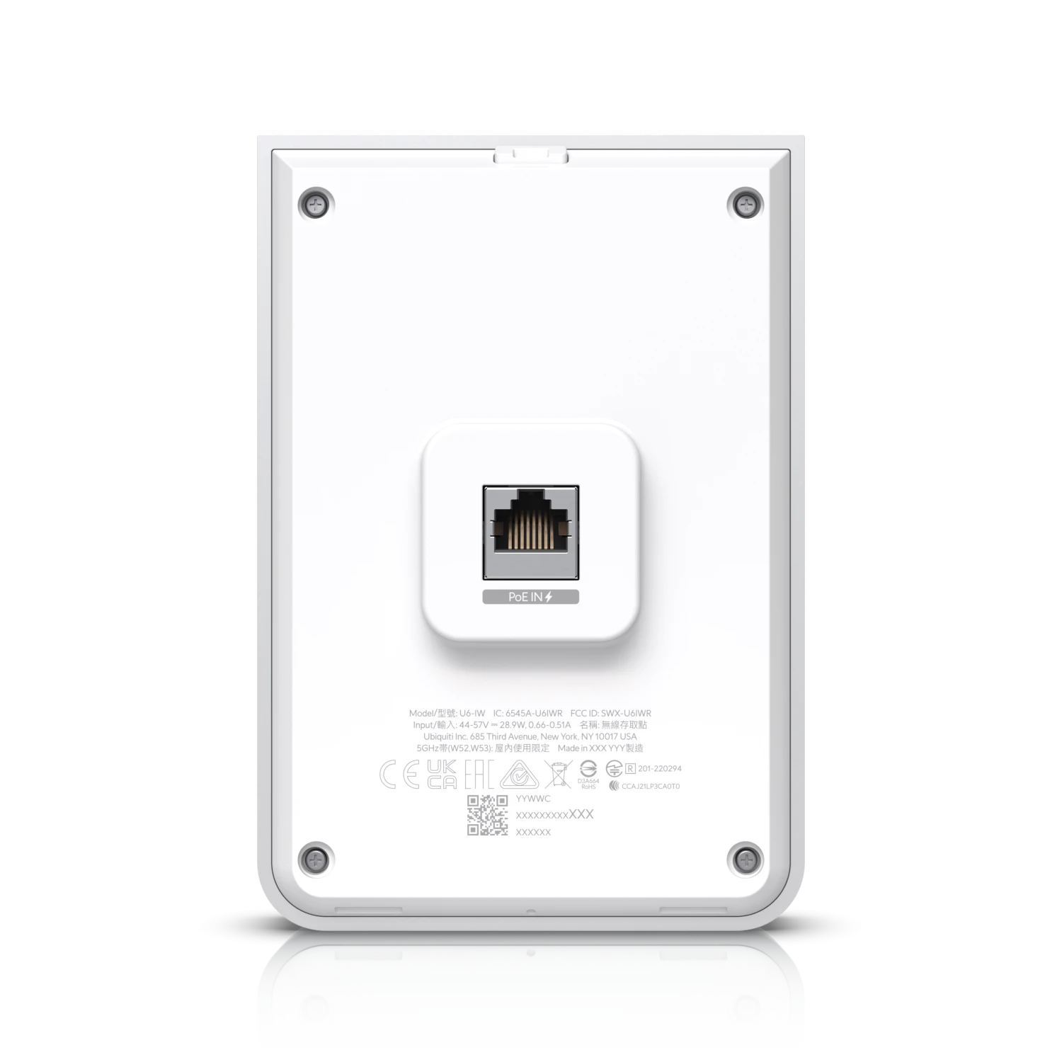 Ubiquiti UniFi 6 In‑Wall Wi‑Fi 6 Access Point