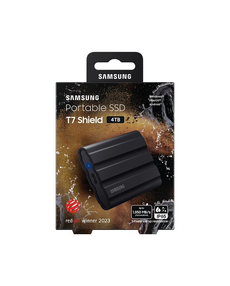 Samsung Portable SSD T7 Shield 4TB USB 3.2 Rugged SSD