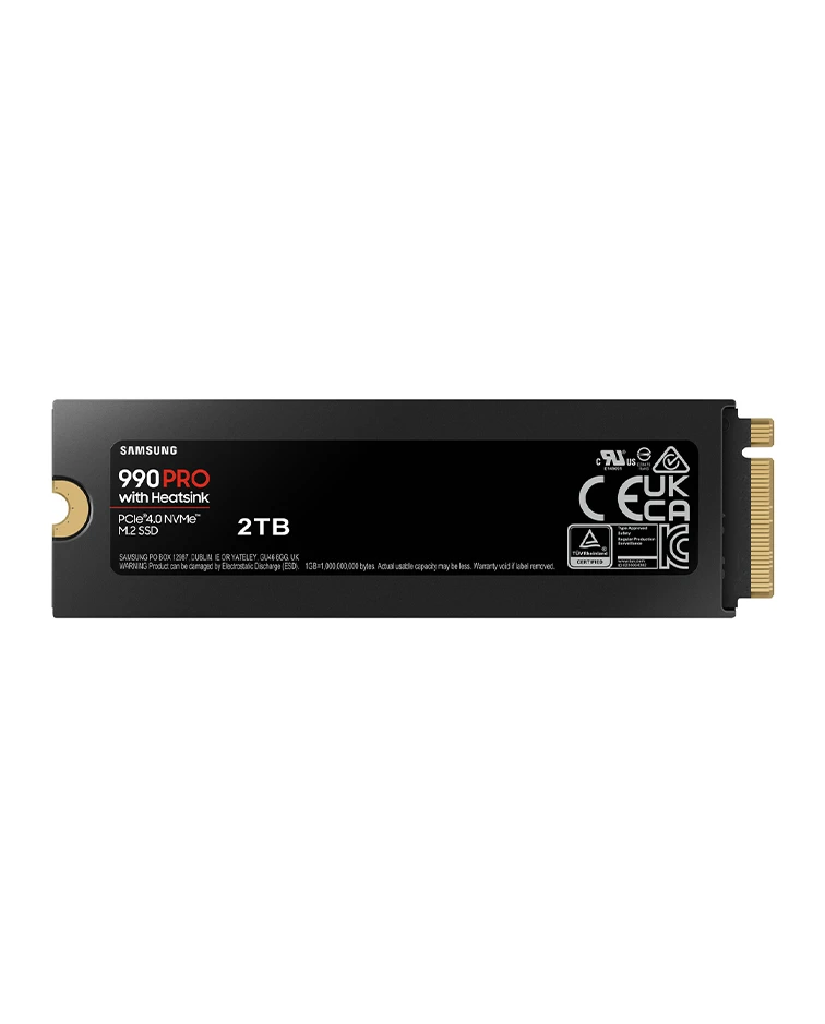 Samsung 990 PRO 2TB NVMe M.2 Internal SSD with Heatsink