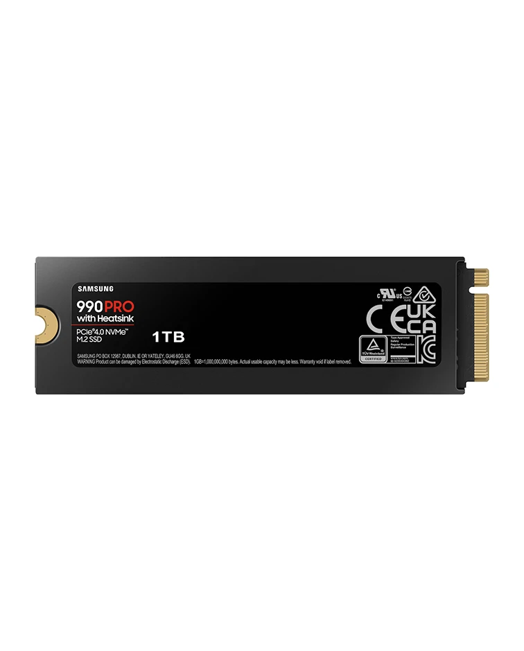 Samsung 990 PRO 1TB NVMe M.2 Internal SSD with Heatsink