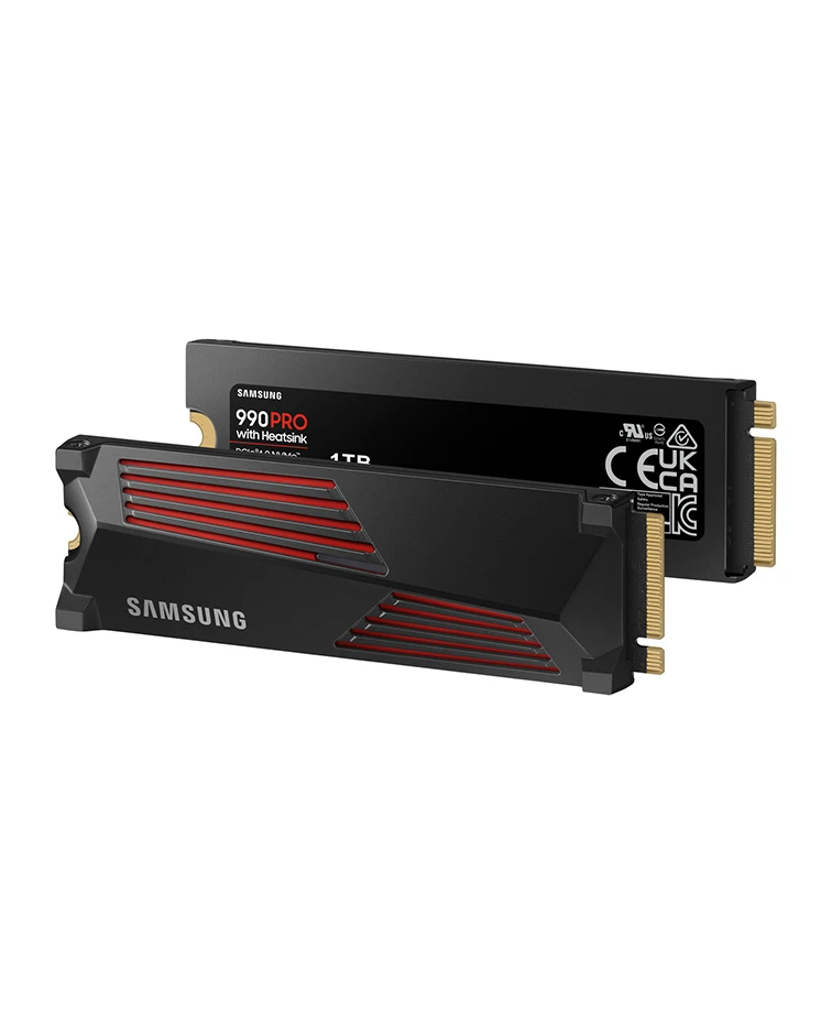 Samsung 990 PRO 1TB NVMe M.2 Internal SSD with Heatsink