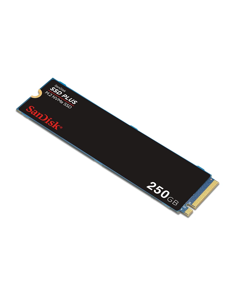 SANDISK SSD PLUS PCIe Gen 3 NVMe SSD, 2400MB/s R, 3 Y Warranty, 250GB