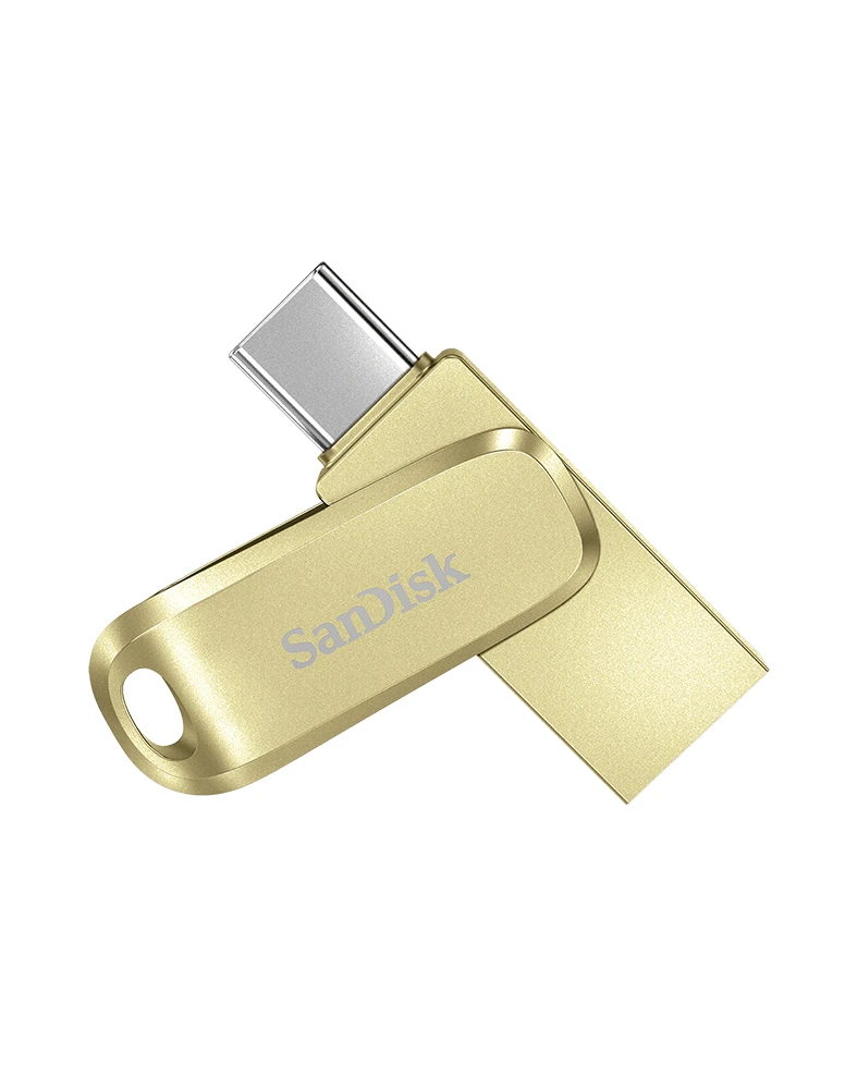 SanDisk Ultra Dual Drive Luxe, Gold, 512GB, Up To 400MB/s Transfer Speed, USB 3.2 Gen 1, 5 Y Warranty