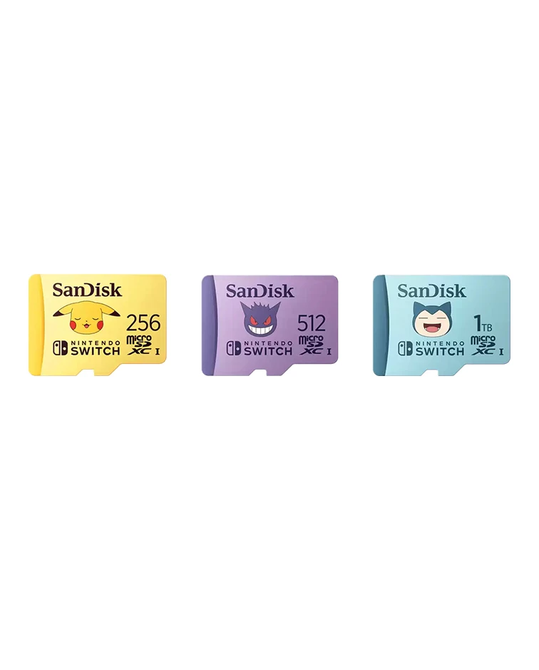 SanDisk Pokémon Gengar microSD Card for Nintendo Switch 512GB (Up to 100MB/s read speed, up to 90MB/s write speed, 4K UHD, V30, U3)