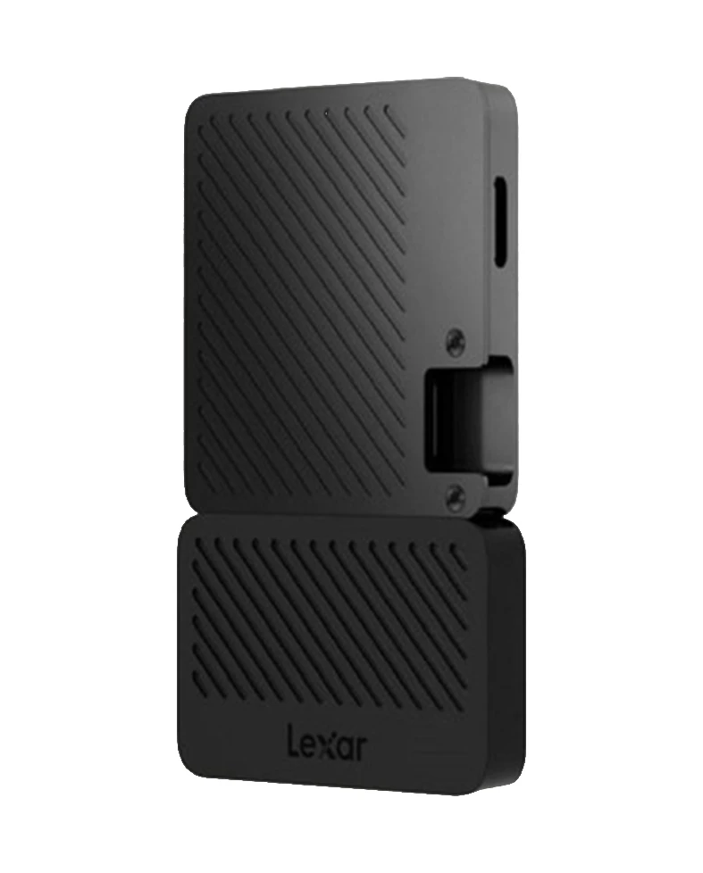 Lexar® 2TB Professional Go Portable SSD with Hub Black Series