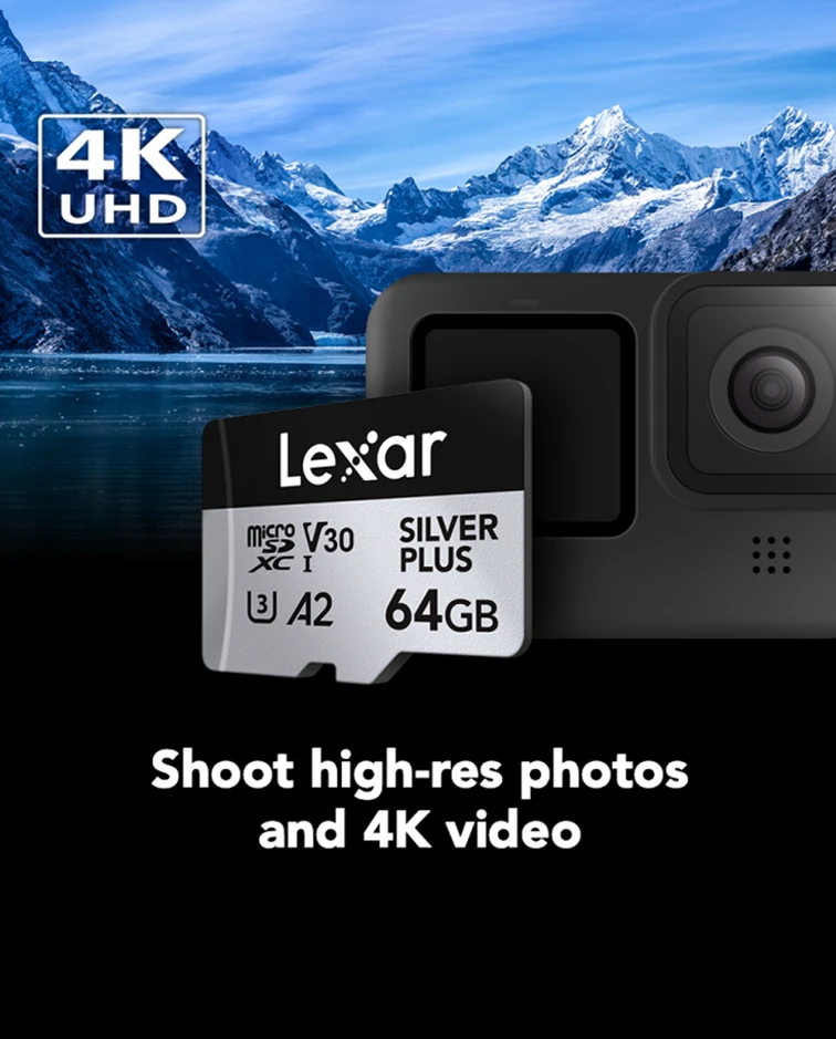 Lexar® 128GB Professional SILVER PLUS microSDXC™ UHS-I Card