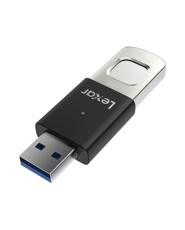 ليكزار® وحدة تخزين فلاش جامب درايف F35 برو ببصمة الإصبع بسعة 256 جيجابايت بمنفذ USB 3.2 الجيل الأول