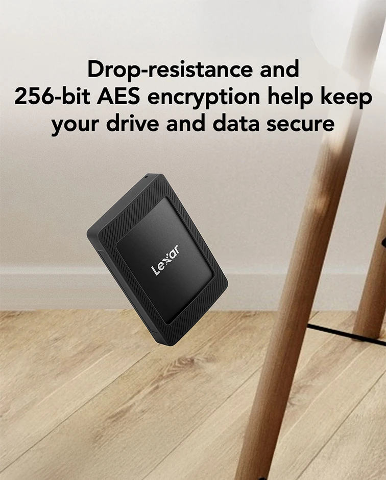 Lexar® 4TB SL500 Portable SSD with Magnetic Set