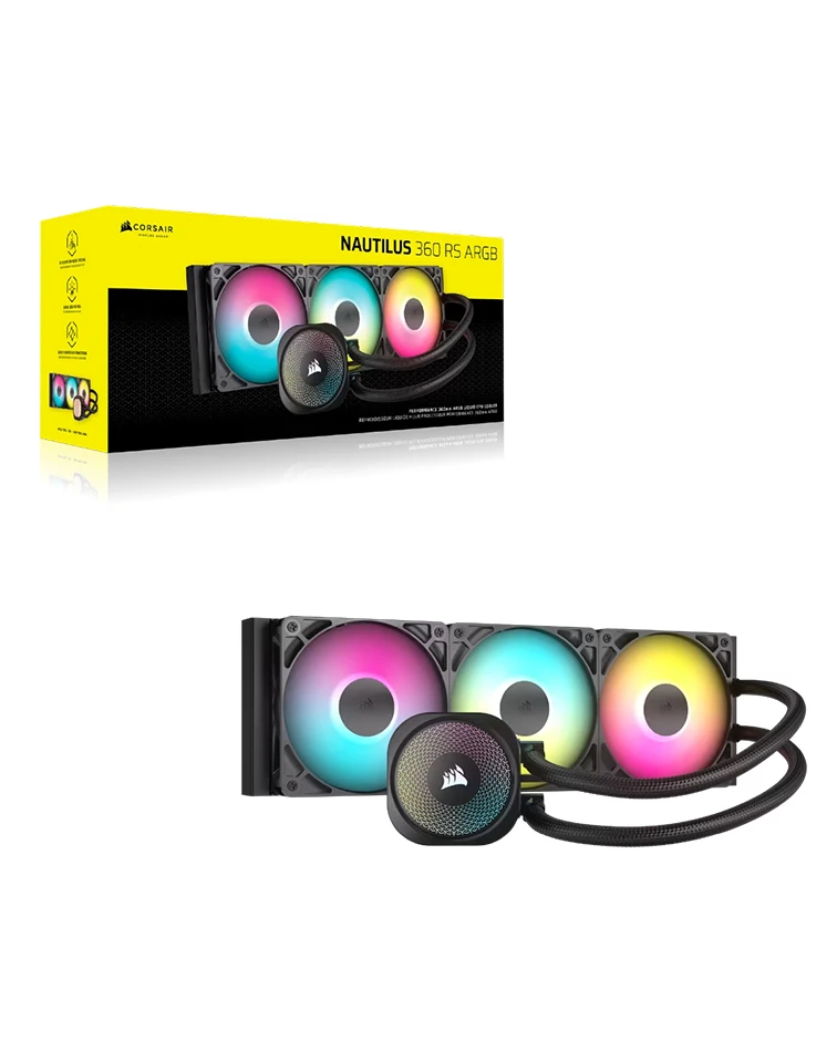 CORSAIR NAUTILUS 360 ARGB, 360mm Radiator, Liquid CPU Cooler