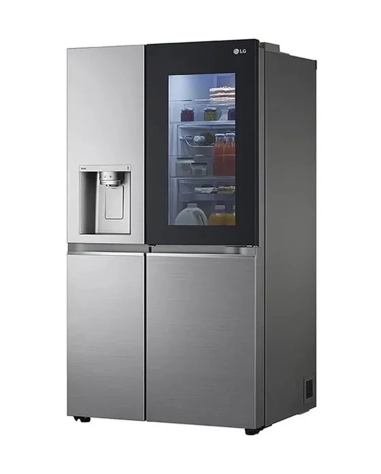 LG Side-by-Side Refrigerator, 675L, InstaView™ Door-in-Door™, Silver