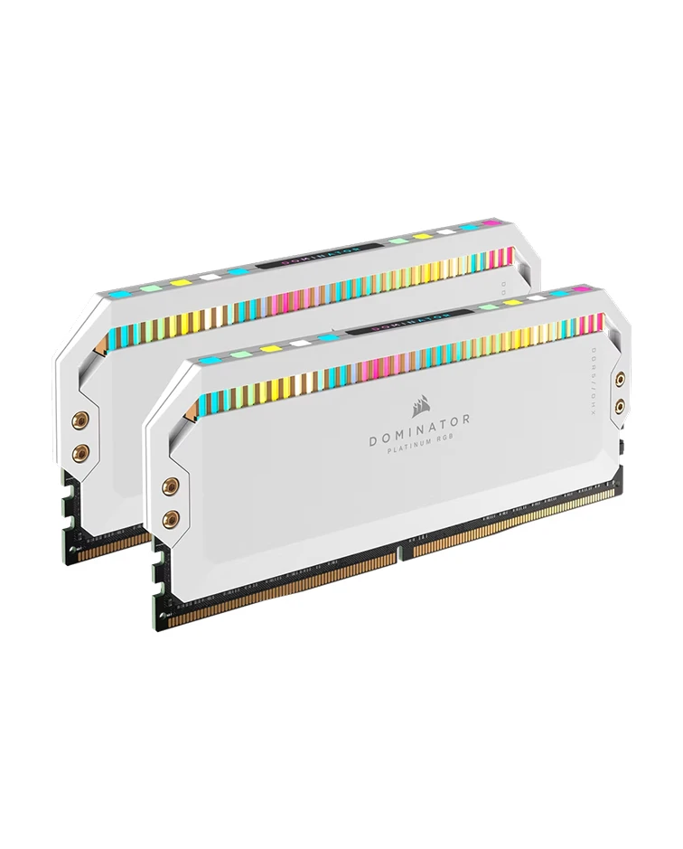 CORSAIR DOMINATOR RGB DDR5 64GB (2 x 32GB) DDR5 5200 CL40-40-40-77 1.25V Intel XMP - WHITE