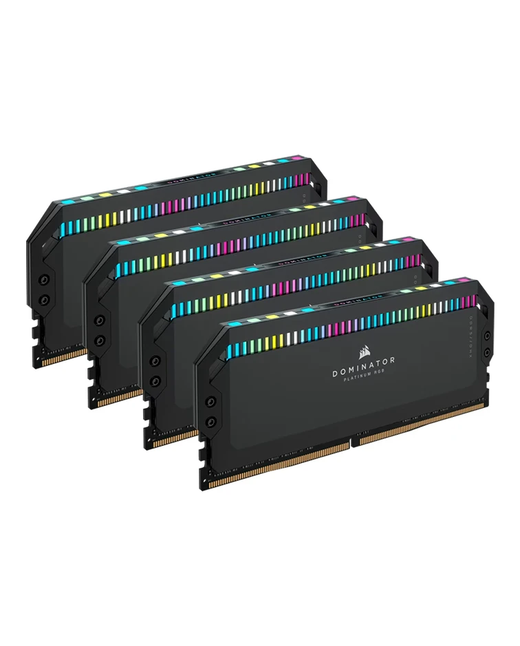 CORSAIR DOMINATOR RGB DDR5 64GB (4 x 16GB) DDR5 6400 CL32-40-40-84 1.40V Intel XMP - BLACK