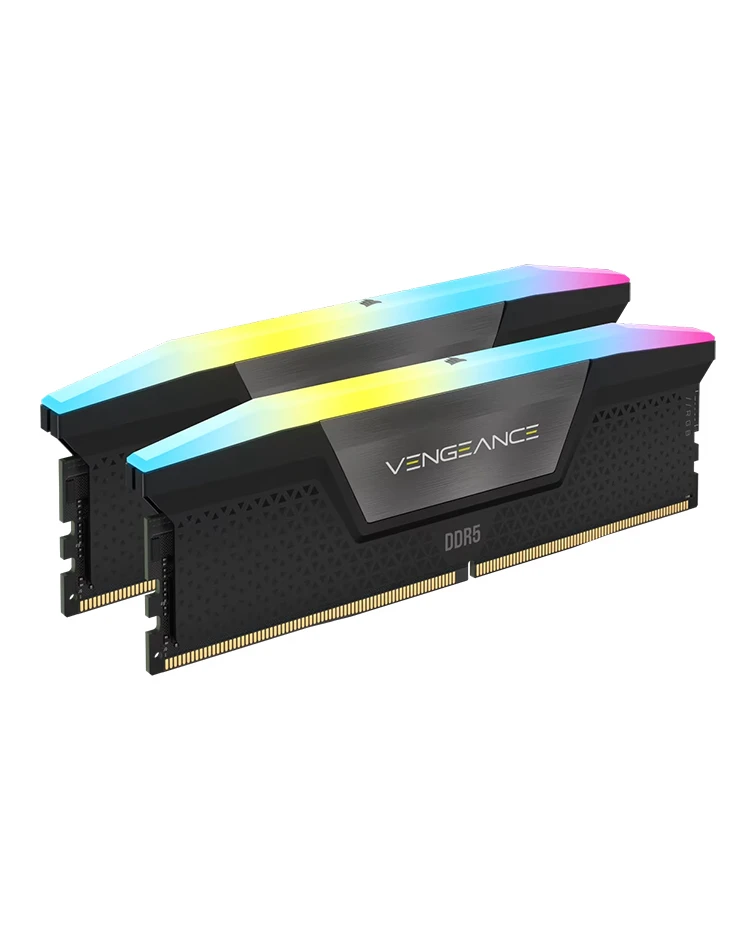 CORSAIR VENGEANCE RGB DDR5 32GB (2 x 16GB) DDR5 7000 CL40-52-52-114 1.40V Intel XMP - BLACK