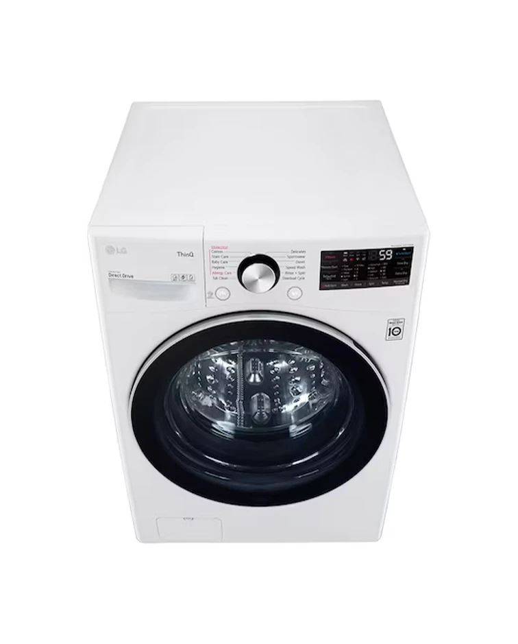 LG Front Load Washer, 14kg, TurboWash™, AI DD™, White