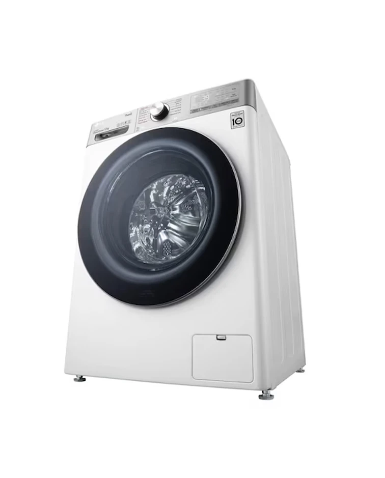 LG Front Load Washer, 12kg, TurboWash™, Steam™, White