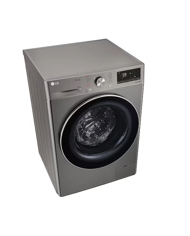LG Front Load Washer, 10.5kg, TurboWash™ 360, Steam™, Graphite