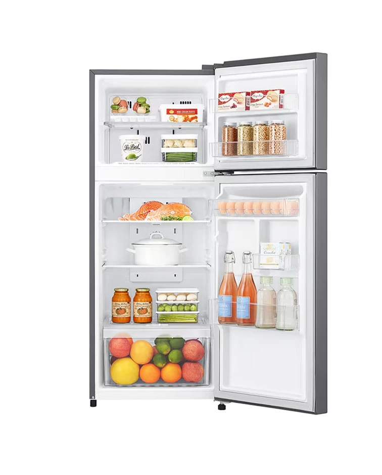 LG Top Freezer Refrigerator, 202L, Black, Smart Inverter Technology
