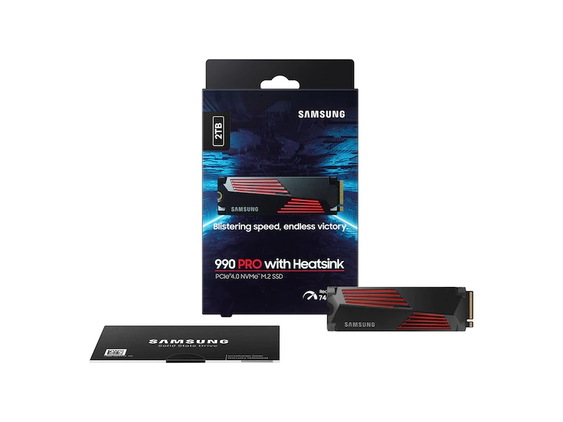 Samsung 990 PRO 2TB NVMe M.2 Internal SSD with Heatsink