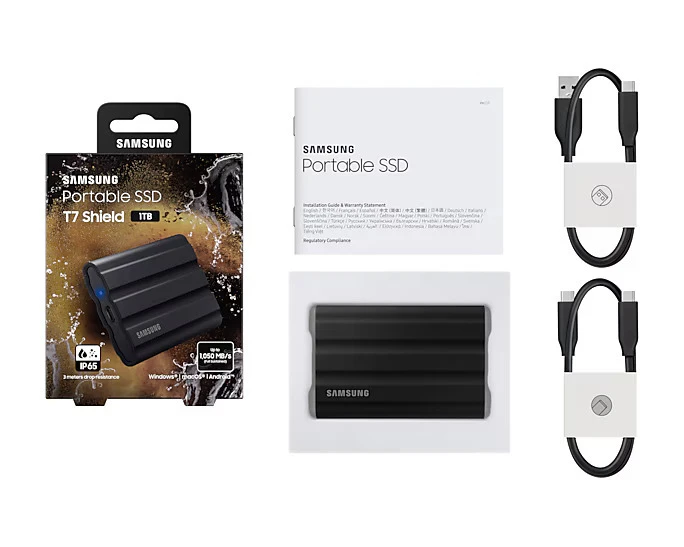 Samsung Portable SSD T7 Shield 1TB USB 3.2 Rugged SSD