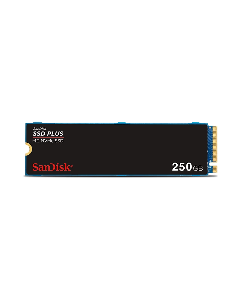 SANDISK SSD PLUS PCIe Gen 3 NVMe SSD, 2400MB/s R, 3 Y Warranty, 250GB