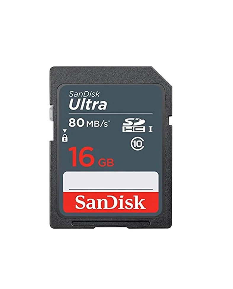 SanDisk Ultra 16GB SDHC Memory Card 80MB/s