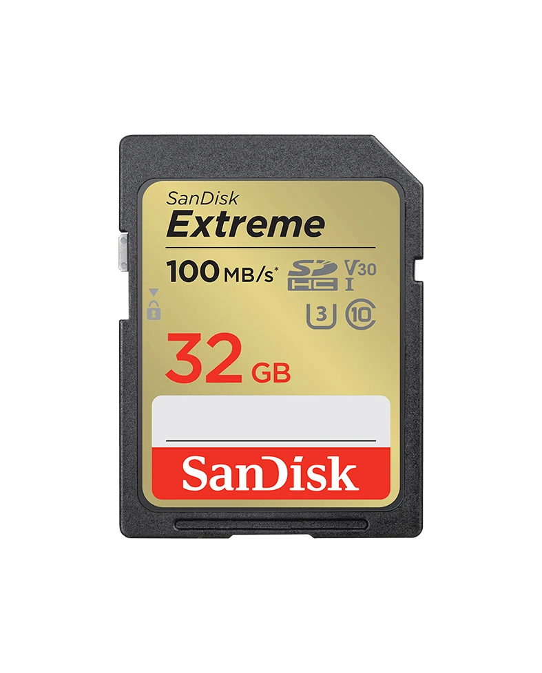 SanDisk Extreme 32GB SDHC Memory Card + 1 year RescuePRO Deluxe up to 100MB/s & 60MB/s Read/Write speeds, UHS-I, Class 10, U3, V30 - Twin-pack