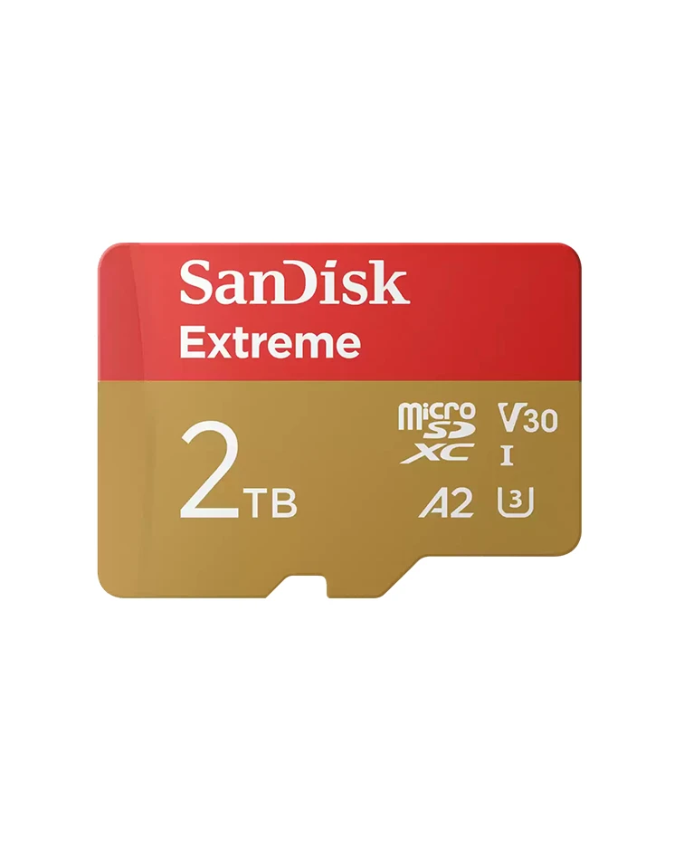 SanDisk Extreme microSDXC UHS-I Card 2TB Up to 240MB/s read speed and 140MB/s write speed without Adaptor
