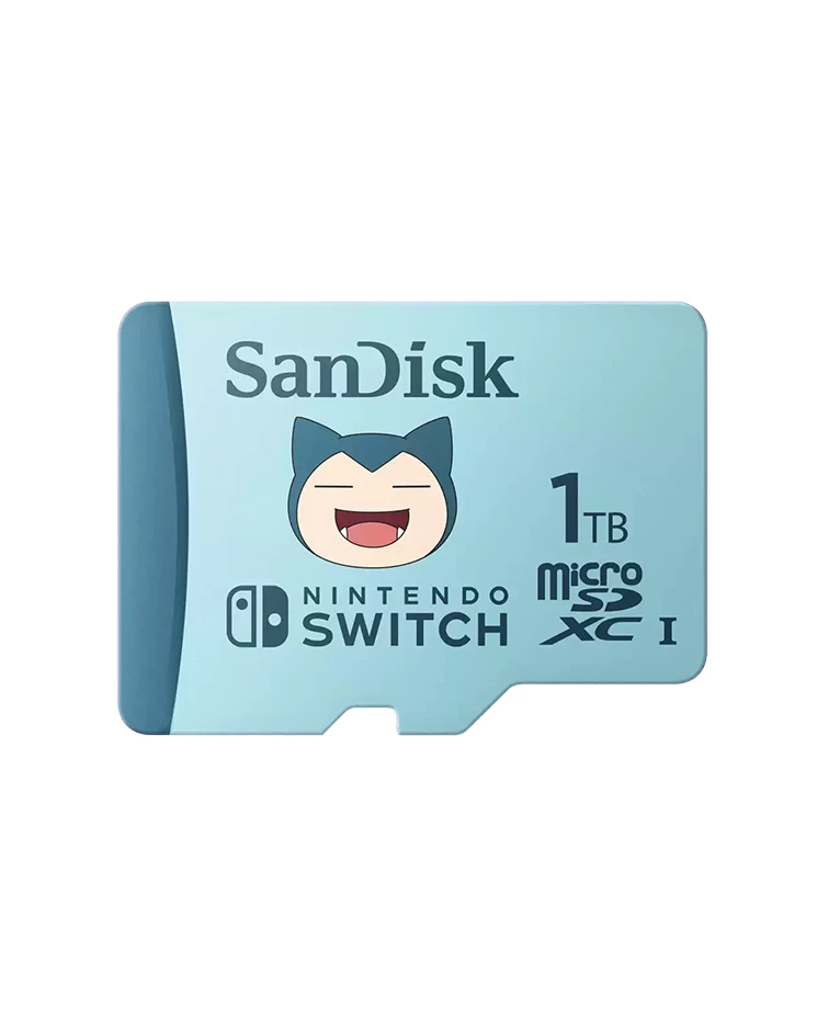 SanDisk Pokémon Snorlax microSD Card for Nintendo Switch 1TB (Up to 100MB/s read speed, up to 90MB/s write speed, 4K UHD, V30, U3)