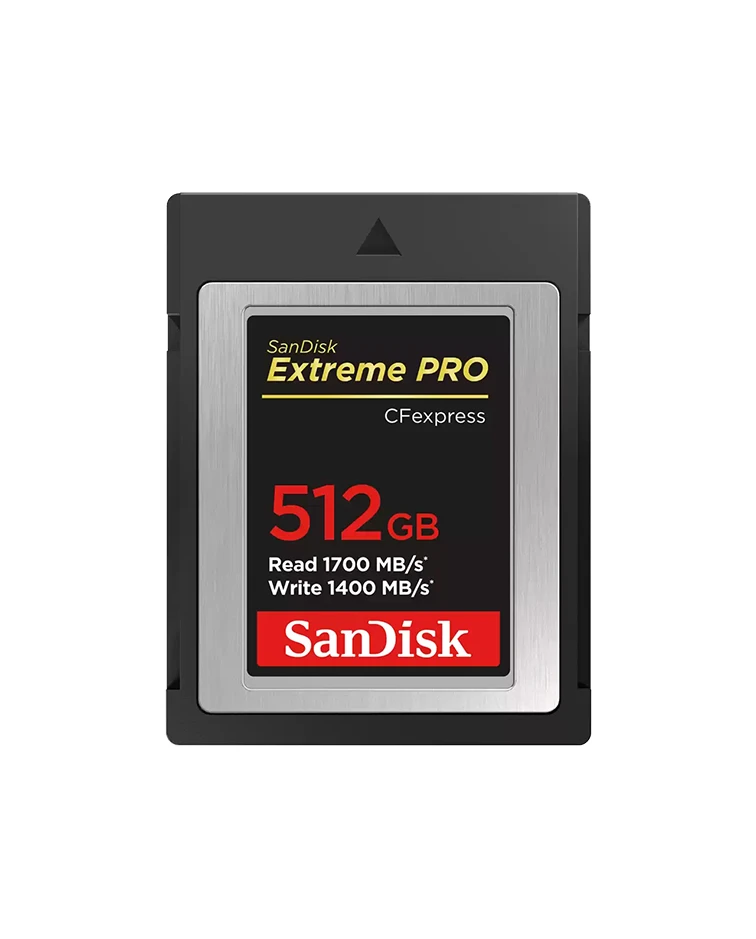 SanDisk Extreme PRO CFexpress Card Type B, 512GB, 1700MB/s Read, 1200MB/s Write
