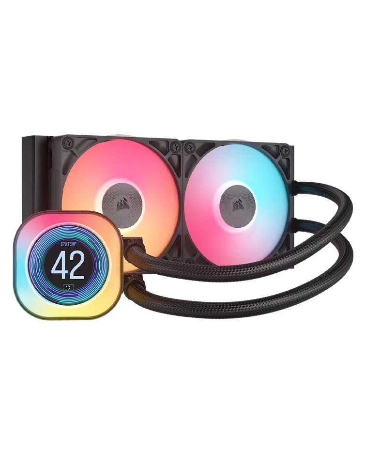 CORSAIR iCUE LINK TITAN 240 RX LCD AIO, 240mm Radiator, Liquid CPU Cooler