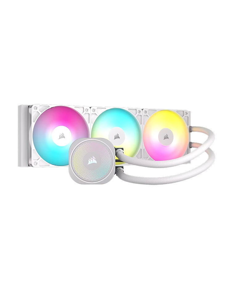 CORSAIR NAUTILUS 360 ARGB White, 360mm Radiator, Liquid CPU
