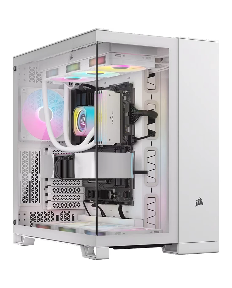 CORSAIR 6500X Tempered Glass Mid-Tower, White