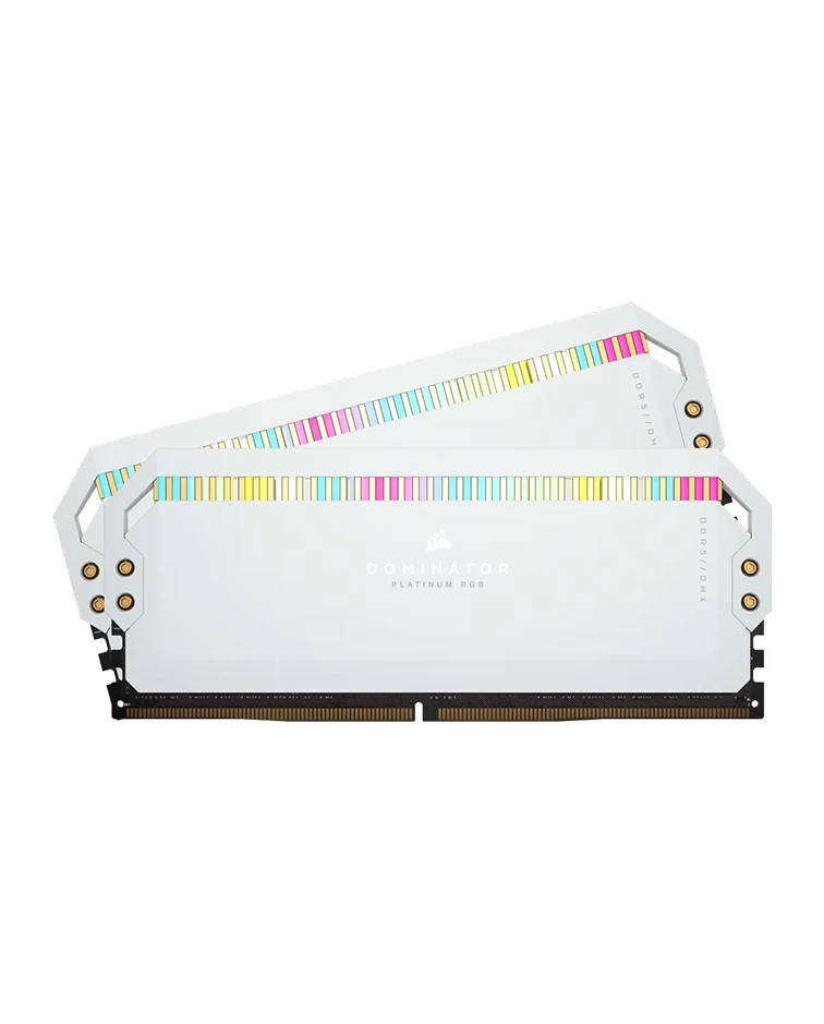 CORSAIR DOMINATOR RGB DDR5 32GB (2 x 16GB) DDR5 5200 CL40-40-40-77 1.25V Intel XMP - WHITE