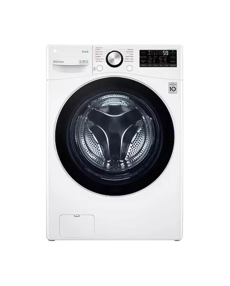 LG Front Load Washer, 14kg, TurboWash™, AI DD™, White