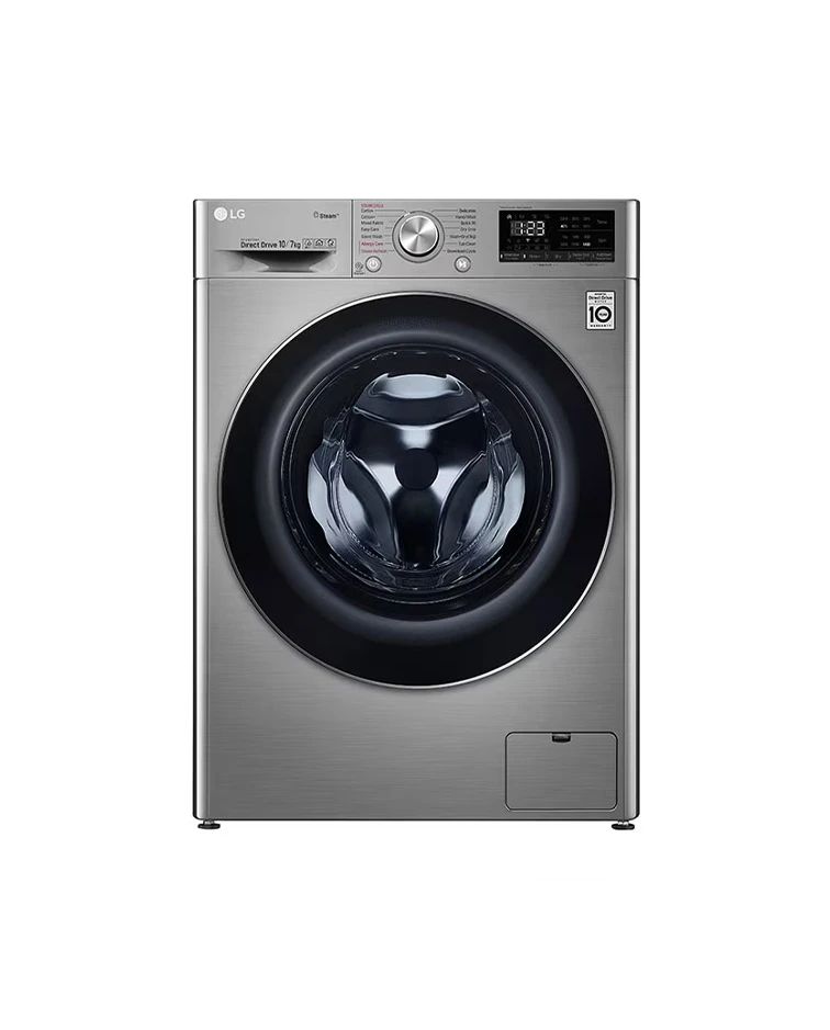 LG Washer/Dryer Combo, 10kg Wash / 6kg Dry, Steam™, Silver