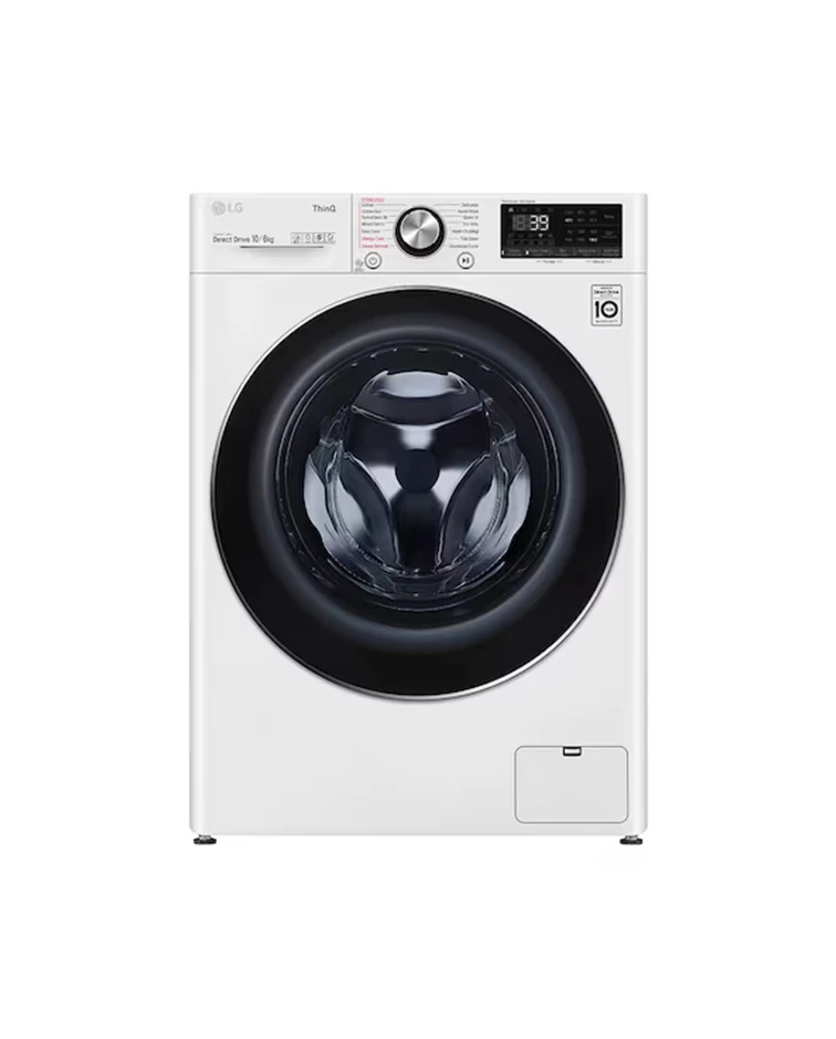 LG Washer/Dryer Combo, 10kg Wash / 6kg Dry, Steam™, White